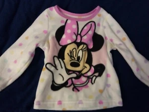 Top de pijama blanco y rosa de Minnie Mouse Disney 18M para niñas - Imagen 1 de 7
