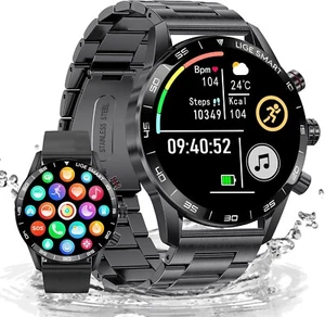 FOXBOX ST2-A Montre Connectée Homme, 1.43" Écran Amoled Smart Watch avec 24/7 - Photo 1/7