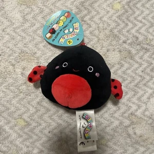 Squishmallow Trudy Ladybug 3.5" Lady Bug Clip Llavero Rojo Nuevo con Etiquetas - Imagen 1 de 2