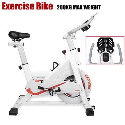 AGM Heimtrainer bis 200KG Fitness Bike Fahrrad Schwungrad leisem Magnetwiderstand