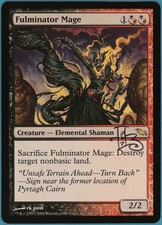 Fulminator Mage Shadowmoor NM Rare Artist Signed CARD (96956) ABUGames