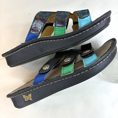 Sandalias Metálicas Arco Iris ALEGRIA Venus Cuero Zapatos Sin Cordones Mujer 37 / EE. UU. 6.5 Foto 1 de 4