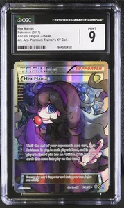 CGC 9 MINT Hex Maniac 2017 Ancient Origins Alt Art 75a/98 Pokemon Card psa - Picture 1 of 2