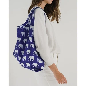 BAGGU Elephant Blue Eco Bag Reusable Shopping Tote 64cm x 40cm Used - Picture 1 of 4