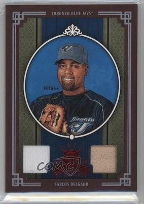 2005 Donruss Diamond Kings Red Framed Materials /100 Carlos Delgado #240 - Image 1 of 2