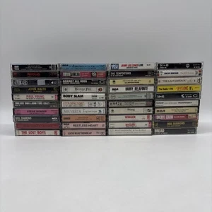 Lot of 40 Cassette Tapes - Various Condition & Artists - Assorted Rock & Pop - Picture 1 of 7