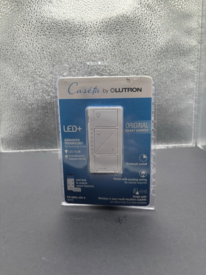 Interruptor atenuador de iluminación Lutron PD-6WCL-WH-R - blanco Foto 1 de 3