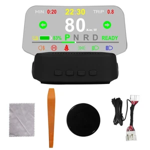 HUD Head Up Display Screen Car GPS Speedometer For Tesla Model Y T2 - Picture 1 of 11