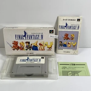SNES Final Fantasy 4 IV Boxed Working NTSC-J Japan 2411-022 - Picture 1 of 7
