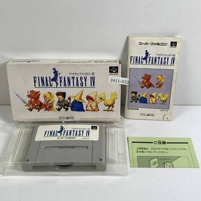SNES Final Fantasy 4 IV Boxed Working NTSC-J Japan 2411-022 - Image 1 of 4