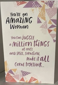 Mother's Day Greeting Card "You're an AMAZING Woman..." - Picture 1 of 5