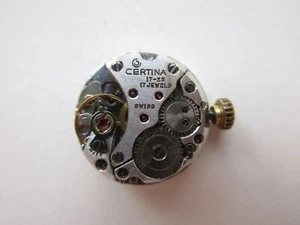 Certina cal. 17-25 Swiss watch movement & dial - running - Picture 1 of 3