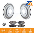 Coat Brake Rotor Semi-Metallic Pad Front Kit For 04 Ford F-150 With 5 Lug Wheels