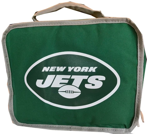 NFL New York NY Jets Sacked Lunch Bag Kit Insulated Lunchbox New Cover