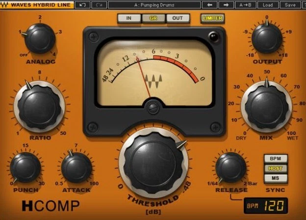 Waves H-Comp Hybrid Compressor (Plugin) - Bild 1 von 1