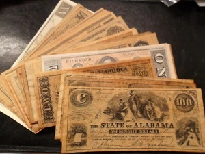 USA old Banknotes Historical Reproductions Mainly Confederate 1860s Use Menu - Picture 1 of 33