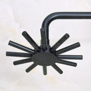 Black Oil Rubbed Bronze Shower Head Bathroom Rainfall Showers Faucet Accessory - Picture 1 of 8