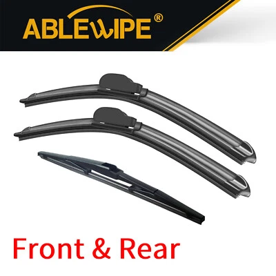 Front &Rear Windshield Wiper Blades FitFor Toyota CHR C-HR 2017-2020 OEM Quality - Image 1 of 4