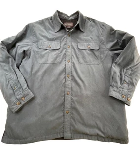Weathercast By Weatherproof Mens L Shaket Shirt Jacket Gray Lined - Picture 1 of 9