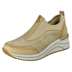 Ladies Remonte 'D0T08' Casual Zip Front Wedge Heel Trainers - Extra Width - Picture 1 of 18