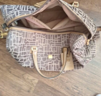 DVF Diane Von Furstenberg Monogrammed Luggage Suitcase Lovely Duffel Bag EUC - Image 1 of 4