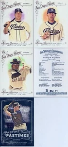2014 Topps Allen & Ginter San Diego Padres Master Team Set w/ Pastimes (5) - Picture 1 of 1