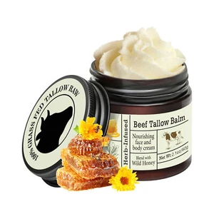 Facial Tallow Honey Balm Moisturizing Beef Tallow Cream For Face Body 50g fit - Picture 1 of 8