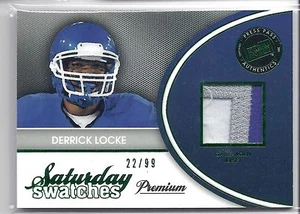2011 Press Pass Authentics Football Derrick Locke Saturday Swatches RC #22/29 - Picture 1 of 2