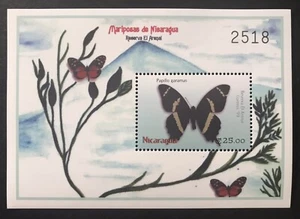 NICARAGUA BUTTERFLY SOUVENIR SHEET 2000 MNH BUTTERFLIES INSECT WILDLIFE STAMPS 2 - Picture 1 of 1