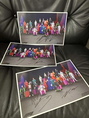 Max Verstappen Lando Norris others signed 3 posters F1 2024! Proof RARE - Image 1 of 4