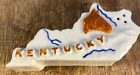 Vintage Kentucky State Shaped Souvenir Ceramic Salt Shaker by Parkcraft MCM Deco