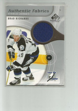 2005-06 SP GAME USED AUTHENTIC FABRICS #AFRI BRAD RICHARDS     JERSEY