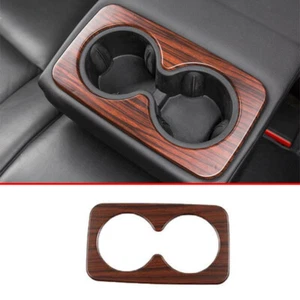 Dark Wood Grain Rear Water Cup Frame Cover Trim 1pcs For Cadillac XT5 2017-2022 - Picture 1 of 6