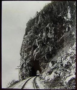 Glas Magic Laterne Dia CANADA PACIFIC RAILWAY LAKE SUPERIOR UM 1910 FOTO - Bild 1 von 2