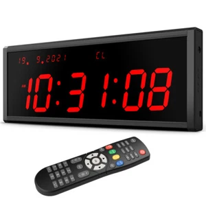 2"3" Gym Timer Interval Workout Clock Big LED Time&Date For Fitness Gym Training - Picture 1 of 11