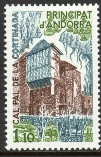Andorra, French Scott #275 VF MNH 1980 Farm House Cortinada - Image 1 of 1