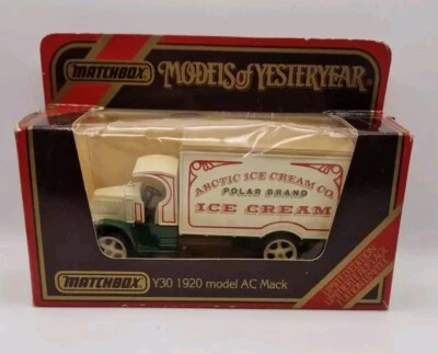 Matchbox 1920 AC Mack Truck Models of Yesteryear Y30 Polar Brand Ice Cream 1986 - Image 1 of 4