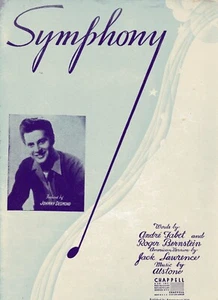 "SYMPHONY" by Andre Tabet, Roger Bernstein, Jack Lawrence, Alston - 5 Pgs-1955 - Picture 1 of 2