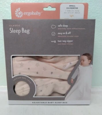 Ergobaby Saco de Dormir Clásico Talla Pequeña 0-6 Meses Luz Con Caja Foto 1 de 2