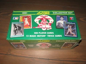 1991 Score Collector Baseball Card Set 900 Player Cards, 72 Motion Trivia Cards - Picture 1 of 4