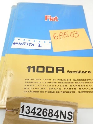 Catalogo parti di ricambio carrozzeria auto d’epoca Fiat 1100R familiare 1966 - Immagine 1 di 2