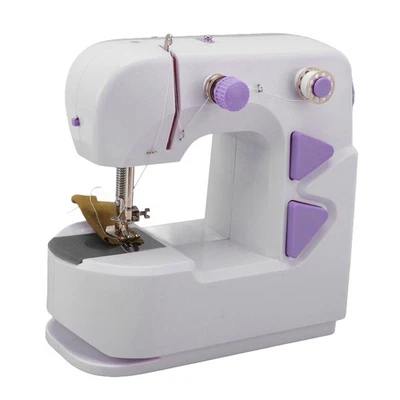 Mini Sewing Machine Portable Home Electric Micro Mini Desktop Sewing Machine HLF - Image 1 of 4