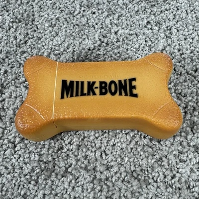 Contenedor de viaje de colección marca Nabisco con hueso de leche publicidad golosina promocional para perros Foto 1 de 4