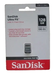 SanDisk ULTRA FIT 128GB CZ430 USB3.1 Flash Drive SDCZ430-G46 - Bild 1 von 2