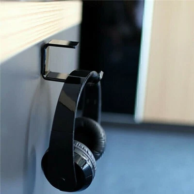 Soporte de acrílico para auriculares debajo del escritorio soporte para auriculares soporte de gancho para exhibición Foto 1 de 4