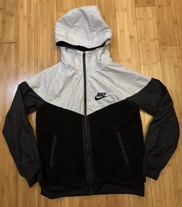 Youth Large Nike Zip Up Hooded 1/2 Fleece Jacket - Picture 1 of 7