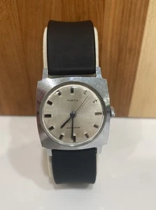 1969 Timex Sprite Mechanical Men's Wrist Watch - Tank Style Case - Running - Photo 1/5