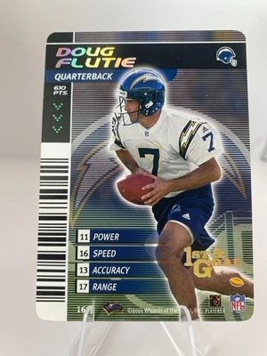 Doug Flutie 2002 NFL Showdown 1st & Goal #161 Foil Chargers - Image 1 of 2