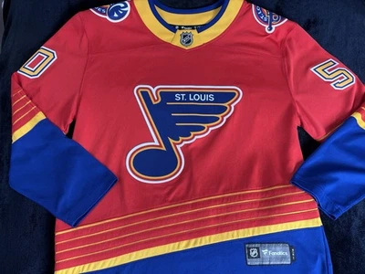 St Louis Blues Jordan Bennington 1995-1998 Throwback NHL Jersey Retro Red Medium - Image 1 of 4