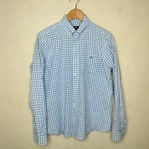 Camicia uomo Vineyard Vines vestibilità classica tucker media check gingham blu cotone - Foto 1 di 9